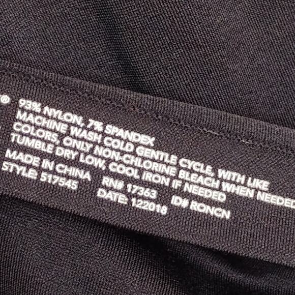 Ellen Tracy Essentials Tank Top / Undershirt Size XXL Black Stretchy Sleeveless - Picture 3 of 6